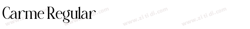 Carme Regular字体转换